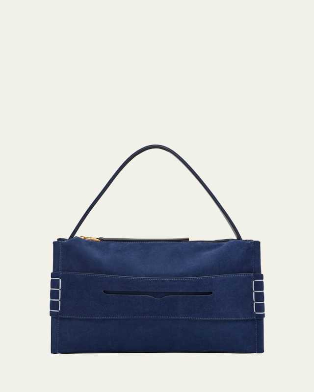 Loafer Medium Heavy Suede Crossbody Bag